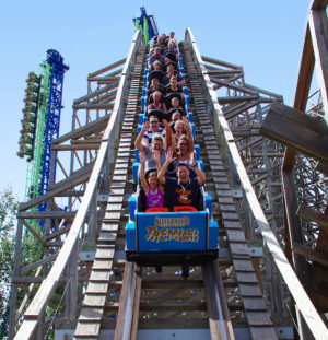Tremors Roller Coaster at Silverwood in Athol, Idaho